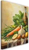 Leinwandbild Obst Gemüse Lebensmittel 40x60 Feeby Beige Produktbild-Vorschau 1