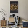 Gerahmtes Poster - Schwarzer Rahmen - Blatt golden schwarz Produktbild-Vorschau 7