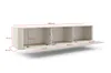 TV-Schrank Hängende RTV Kommode 200 cm Misterio mit Produktbild-Vorschau 5