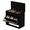 Armoire À Chaussures Avec Siège – Noire, Loft, 60 Cm Voir les images du produit 6