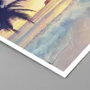 Poster - Poster ohne Rahmen - Meer Strand Palme - 60x60 cm Produktbild-Vorschau 2