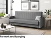 MEBLINI Sofa mit Schlaffunktion - Schlafcouch Ausziehbar - Produktbild-Vorschau 3