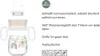 A disassembled drinking cup with text describing its features. Produktbild-Vorschau