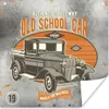 MuchoWow® Poster Mancave - Auto - Retro - Oldtimer 100x100 Produktbild-Vorschau 1
