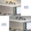 ZMH lampa sufitowa reflektor sufitowy 4 płomienie czarny Podgląd zdjęcia produktu 6