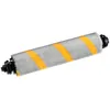 A vacuum cleaner brush roll with gray bristles and yellow stripes, shown against a white background. Produktbild-Vorschau