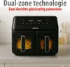 alpina Double Airfryer XXL - Air Fryer 2 Kammern von 4L - Produktbild-Vorschau 4