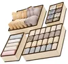 Beige Unterwäsche-Organizer-Set mit 4 faltbaren Produktbild-Vorschau 3