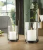 2x Windlicht "Minimal" aus Metall, schwarz & Glas, Produktbild-Vorschau 1
