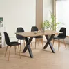 Esszimmerstühle 4er Set FANO schwarz - Komfortabler Produktbild-Vorschau 4