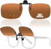 GKA polarisierte Sonnenbrille Aufsatz Clip on braun Produktbild-Vorschau 4