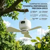 Ø27cm Mobiler Akku Deckenventilator mit Licht 8000mAh USB-C Produktbild-Vorschau 2