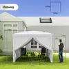 Outsunny Pavillon 2,95x2,95m Faltpavillon 4 Seitenwände mit Produktbild-Vorschau 3