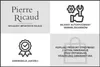 A collage of four sections, each with an icon and text, related to a brand and its services. Produktbild-Vorschau