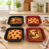 4er Set Cina Backform quadratisch 12x12cm Airfryer Backofen Produktbild-Vorschau 2