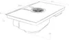 A technical drawing of a kitchen appliance with dimensions indicated. Náhled obrázku produktu