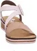 Rieker Damen Keil-Sandaletten Weiß/Beige Voir les images du produit 5