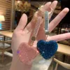 Glitzernde Strass-Schlüsselanhänger in Herzform, funkelnde Produktbild-Vorschau 5