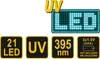 Set Uv-Taschenlampe 21 Leds Und Brille 82756 Vorel Produktbild-Vorschau 5