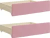 vidaXL Rozkładana leżanka z szufladami różowa 80x200 cm Podgląd zdjęcia produktu 10