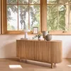 Buffet Teakholz massiv 160 cm Stauraum Produktbild-Vorschau 3
