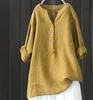 Elegante Damen-Leinenbluse - Sommer Langarm, Große Größen Produktbild-Vorschau 3