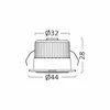 Faretto da incasso a LED Minispot 3W IP54 rotondo Anteprima dell’immagine prodotto 4