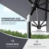 Sekey Sonnenschirm Balkon Gartenschirm Marktschirm  140×210 Produktbild-Vorschau 6