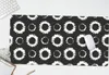 MuchoWow® Schreibtischunterlage Blumen - Muster - Schwarz Produktbild-Vorschau 6