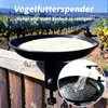 Balkon-Geländerhängendes Vogelbad aus schwarzem Gusseisen, Produktbild-Vorschau 4