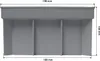 A gray plastic product with dimensions marked. Produktbild-Vorschau