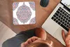 MuchoWow® Mauspad Mousepad Muster - Blau - Orange 20x20 cm Produktbild-Vorschau 4