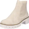A single beige Chelsea boot with a thick white sole is shown against a white background. Voir les images du produit