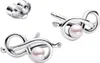Pandora Ohrstecker Damen Unendlichkeitsknoten Perle Silber Produktbild-Vorschau 4
