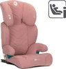 A pink child car seat with a teal accent, shown from the front-left. Náhled obrázku produktu