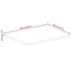 Möbel Tischplatte mit Baumkante 90x80x3,8 cm Massivholz Produktbild-Vorschau 9