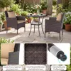 Set di mobili da giardino COSTWAY in polyrattan, mobili da Anteprima dell’immagine prodotto 7
