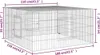 vidaXL klietka pre králiky 110x110x55 cm pozinkované železo Náhľad obrázku produktu 7