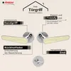 DOMINO Türgriff Drückergarnitur WC -Badezimmer Set | Produktbild-Vorschau 5