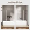S'AFIELINA Paroi de douche pliante 130x140cm Paroi de Voir les images du produit 4