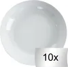 Suppenteller - Ø 20 cm - Weiß - Porzellan - 10er Set Produktbild-Vorschau 1