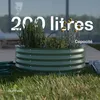 Blumfeldt Jardinière Demi-Cercle 200L, Acier Galvalume Voir les images du produit 5