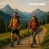 SPORTANA® Wanderstöcke Teleskop mit Aufsätze Gummipuffer Produktbild-Vorschau 5