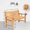 CLP Teakbank Florida teak Größe 150 cm Produktbild-Vorschau 7