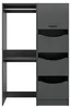 Free wasmachinekast 3 deuren, 1 vouwdeur, 2 planken Productafbeelding-voorbeeld 2