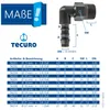 tecuro Winkel-Schlauchtülle mit AG - Ø 12 mm x 1/4 Zoll - Produktbild-Vorschau 5
