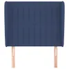 vidaXL Kopfteil mit Ohren Blau 93x23x118/128 cm Stoff Produktbild-Vorschau 3