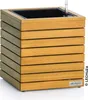 Kvetináč LECHUZA PALO Natural Wood 35 nízky eukalyptový | Náhľad obrázku produktu 1