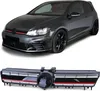 Kühlergrill Grill Schwarz Rot R Sport Optik für VW Golf 7 Produktbild-Vorschau 1