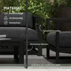 Outsunny Teichzaun, 365 x 126 cm Gartenzaun, 4er Set Produktbild-Vorschau 6